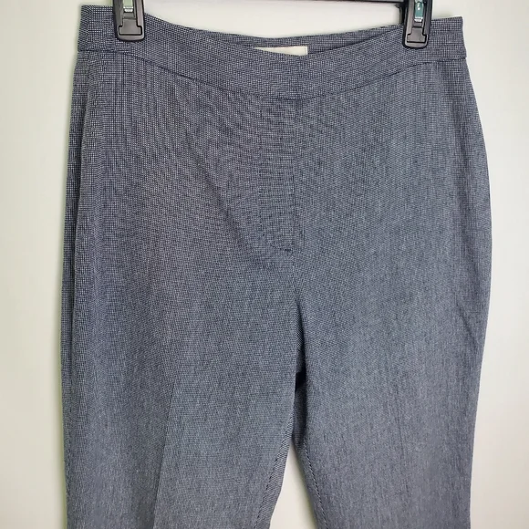 Elie Tahari Blue Textured Cotton Dress Pants Size 8